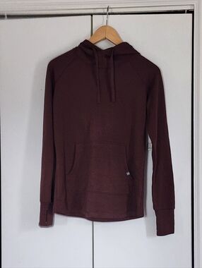 Free Fly Maroon Hooded Pullover Sweatshirt